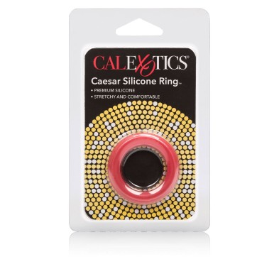 Pierścień-CAESAR SILICONE RINGS RED